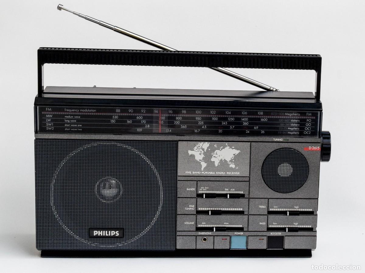 Radios antiguas: RADIO PHILIPS D2615 CON 5 BANDAS - Foto 2