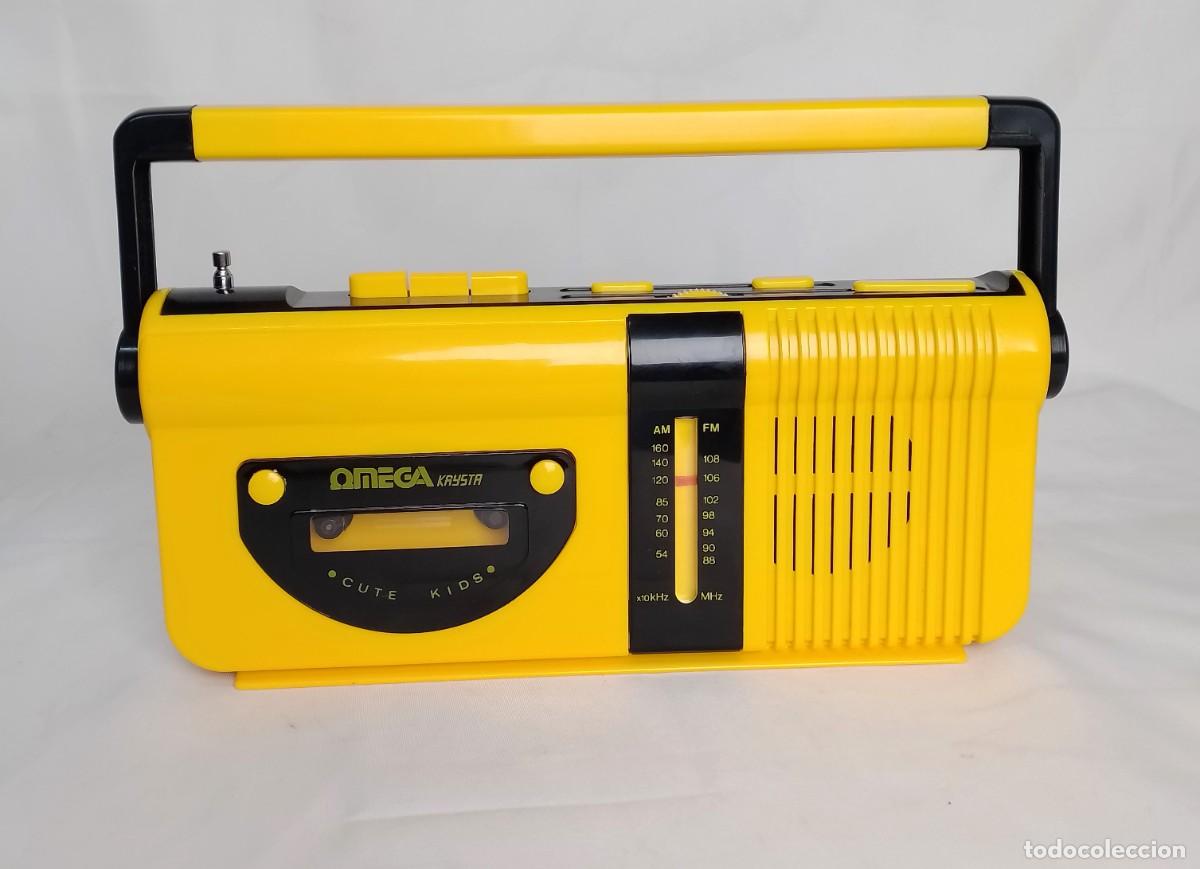 Radios antiguas: RADIO CASSETTE PLAYER AM/FM. OMEGA KRYSTA. A&Ntilde;OS 90