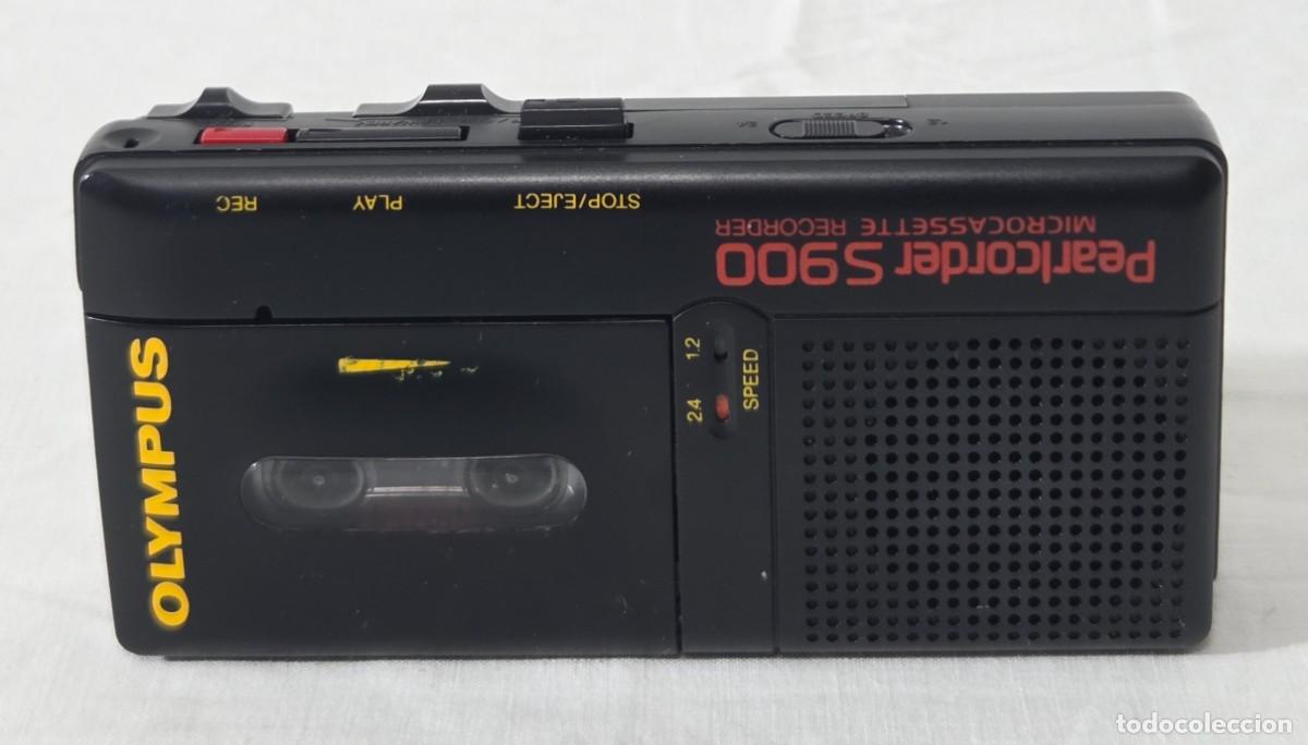 Radios antiguas: Grabadora Olympus, Pearlcorder S900, microcassette recorder, Funciona