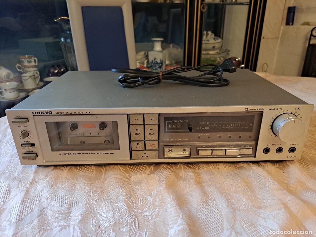 Radios antiguas: onkyo ta-2025- pletina vintage de la prestigiosa marca japonesa de audio Onkyo, a&ntilde;o 1982