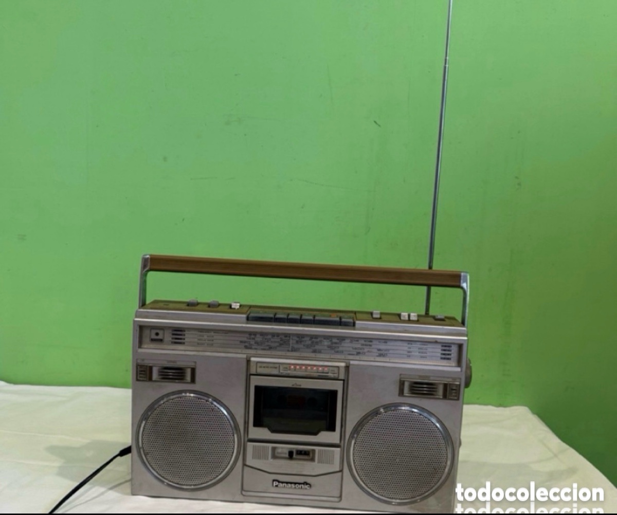 Radios antiguas: Radiocasete est&eacute;reo National Panasonic RX-5100 BOOMBOX Vintage Work Good Look.