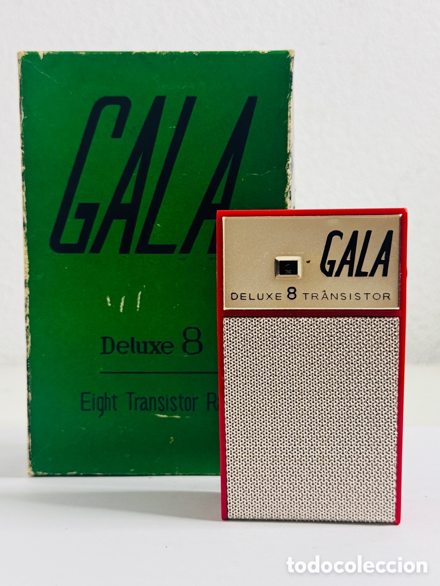 Radios antiguas: radio de transistores vintage marca Gala, modelo TR-824