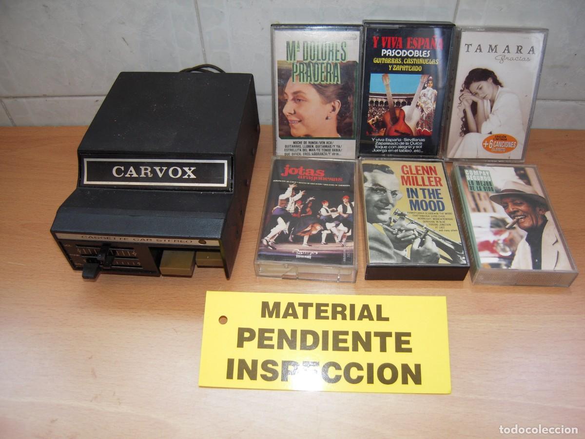 Radios antiguas: Reproductor de Cintas cassette de coche CARVOX Retro & Vintage de 1975.PARA REVISARLO