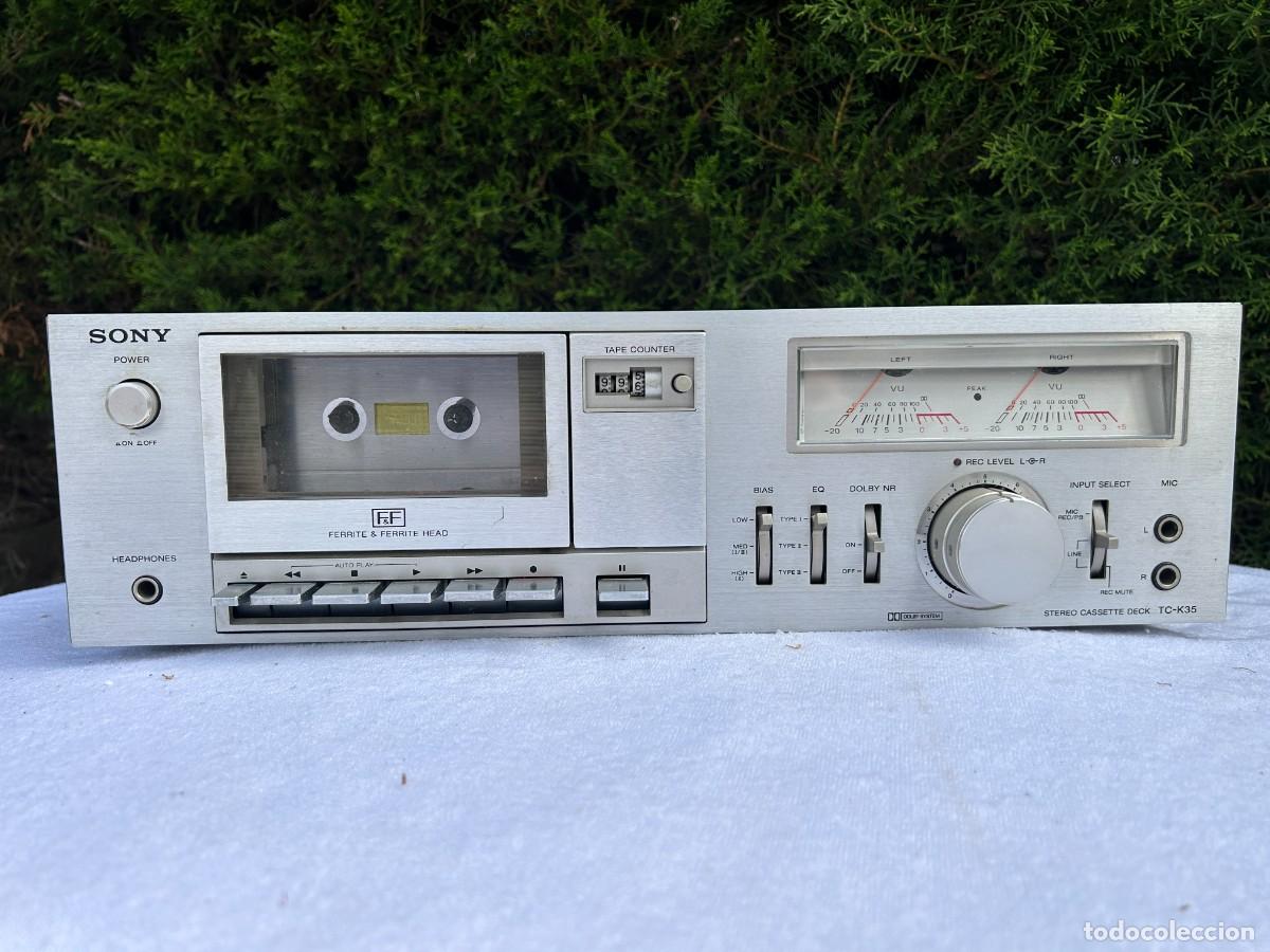 Radios antiguas: SONY PLETINA CASSETTE TC-K35 / VER DESCRIPCION
