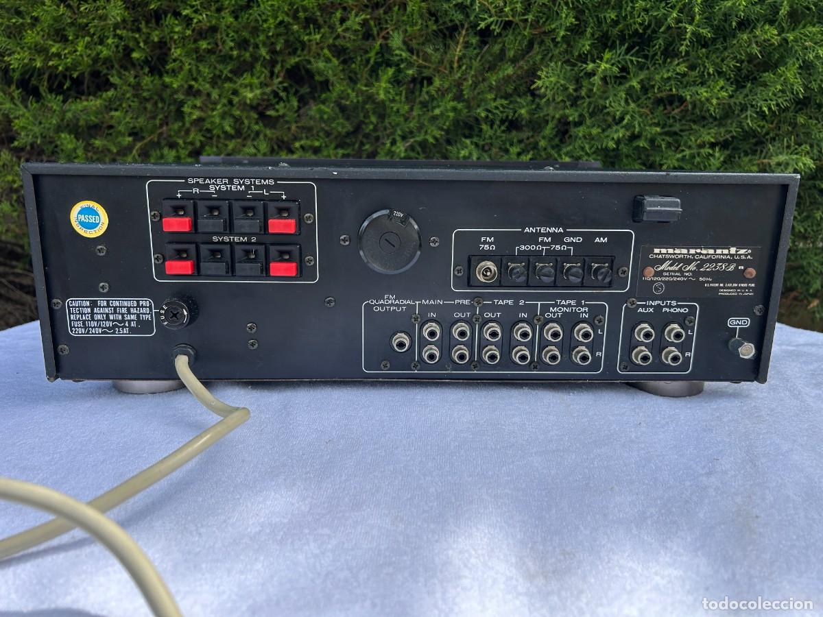 Radios antiguas: MARANTZ AMPLIFICADOR 2238B / FUNCIONANDO - Foto 2