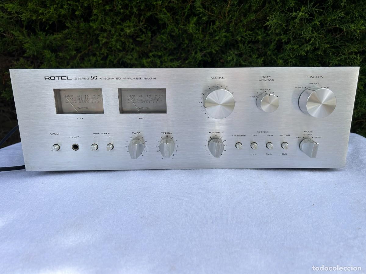Radios antiguas: ROTEL AMPLIFICADOR RA-714 / FUNCIONANDO - Foto 1