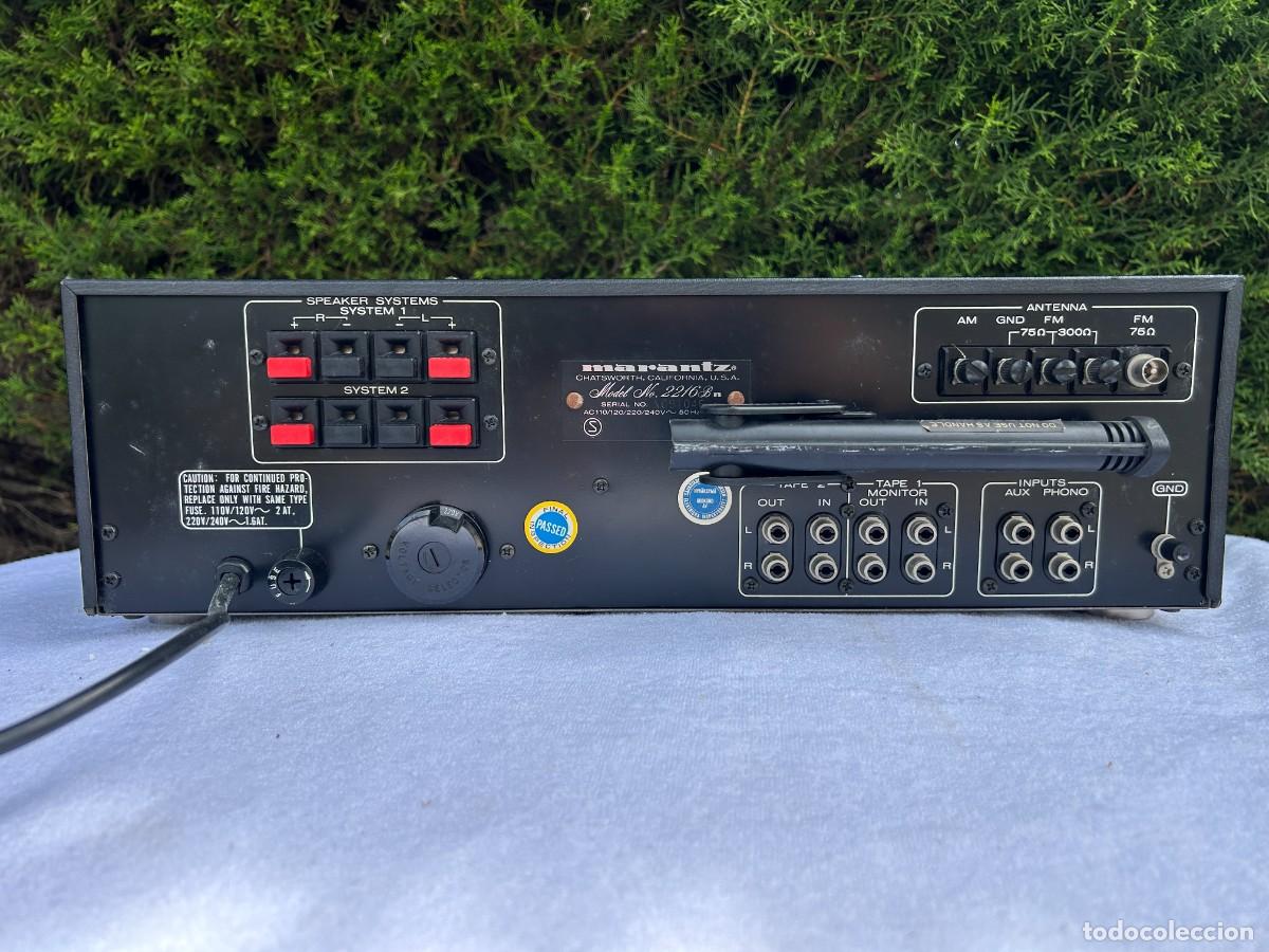 Radios antiguas: MARANTZ RECEPTOR STEREO 2216B / FUNCIONANDO - Foto 2
