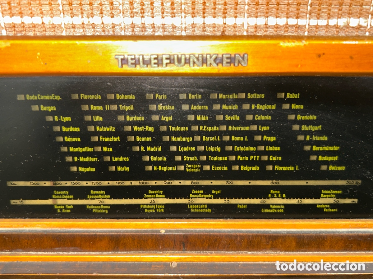 Radios antiguas: RADIO TELEFUNKEN SUPER COLON 154 DE 1945 - Foto 3