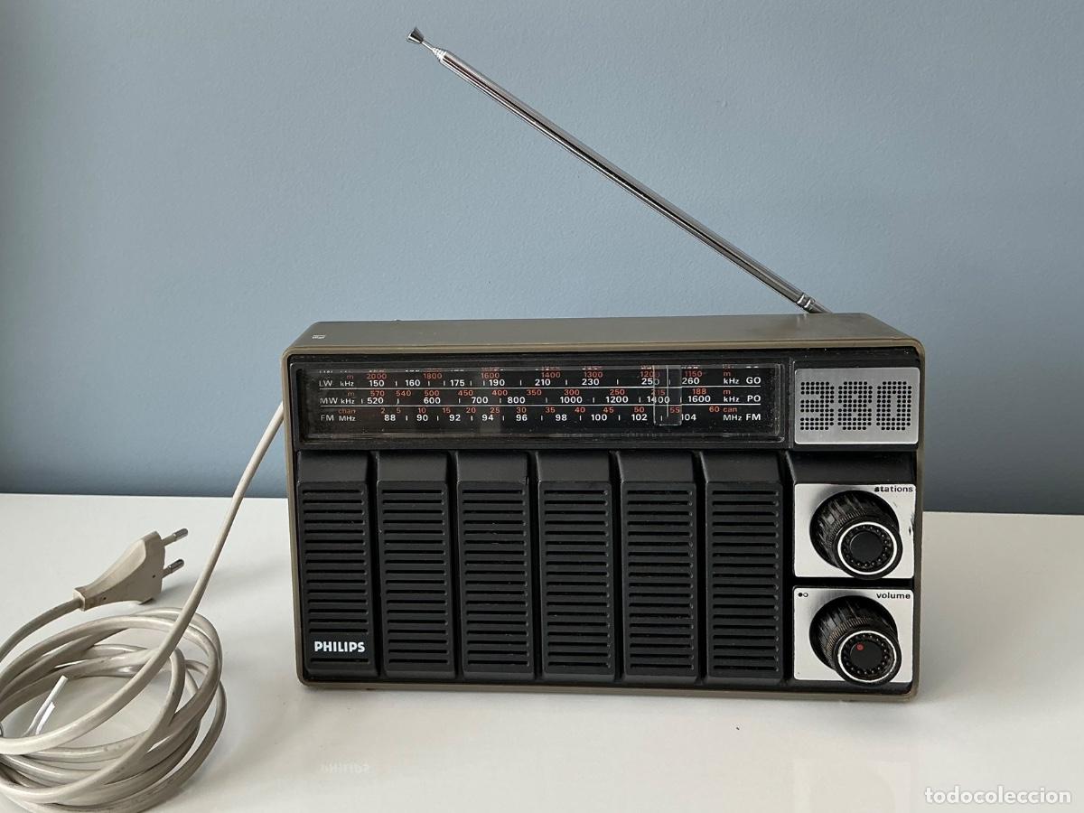 Radios antiguas: Radio Vintage PHILIPS 380 (1978) - &iexcl;Estado de Colecci&oacute;n y Funcionando!
