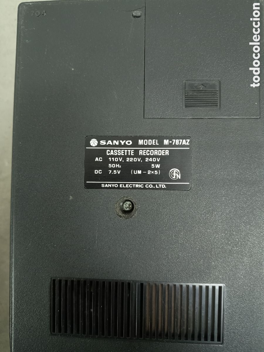 Radios antiguas: CASETTE RECORDER SANYO - Modelo M-787AZ - Foto 8