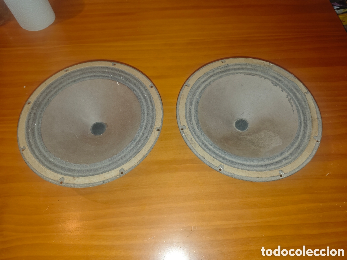 Radios antiguas: Pareja Antiguos Altavoces. - Foto 2