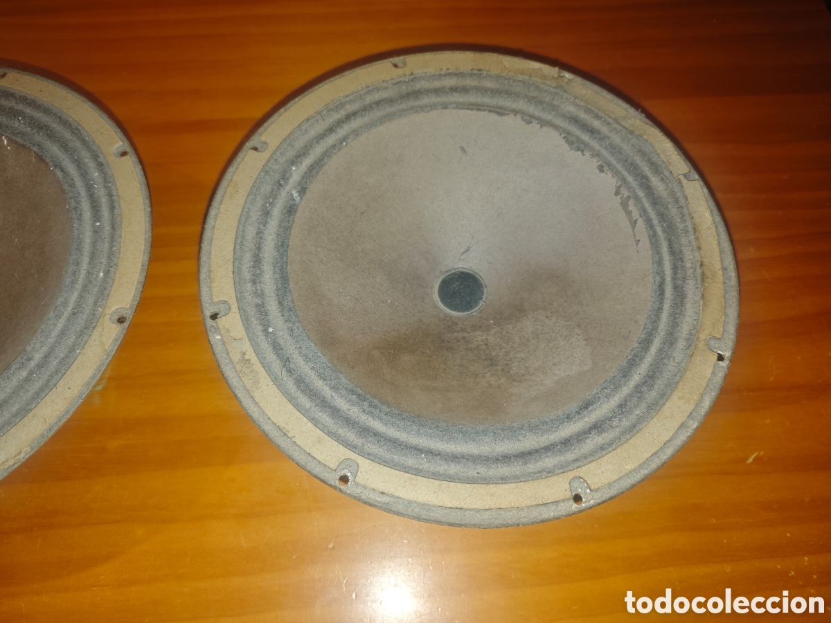 Radios antiguas: Pareja Antiguos Altavoces. - Foto 4