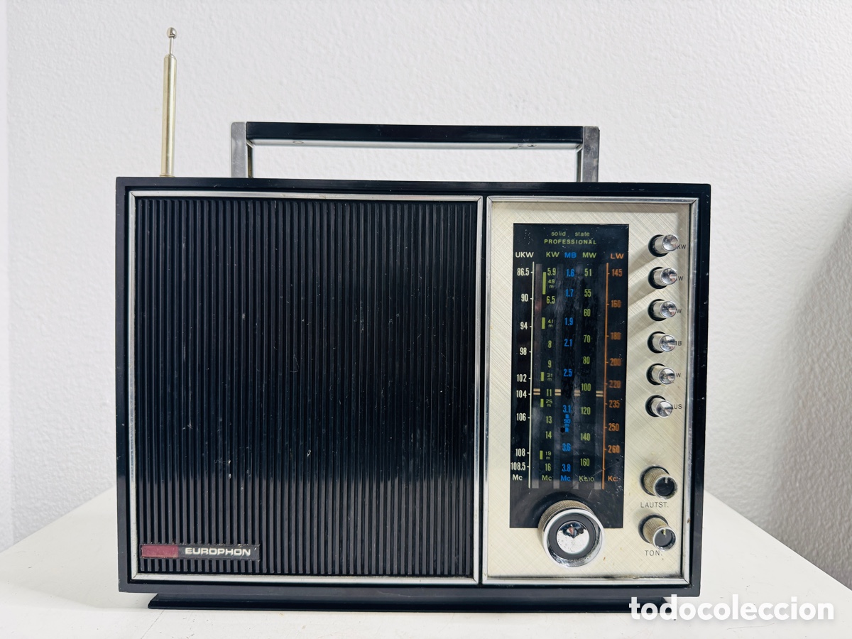Radios antiguas: Europhon Radio modelo Professional de los a&ntilde;os 70 No Funciona
