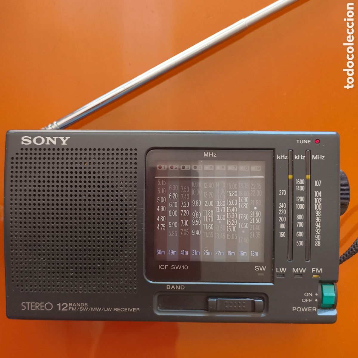 Radios antiguas: Sony icf sw10 Multibanda Funcionando
