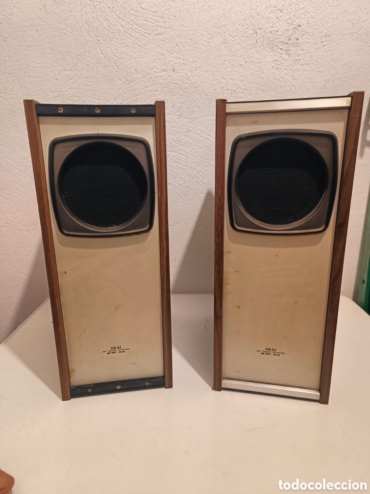 Radios antiguas: Raros altavoces vintage Akai SW-35&nbsp;japon