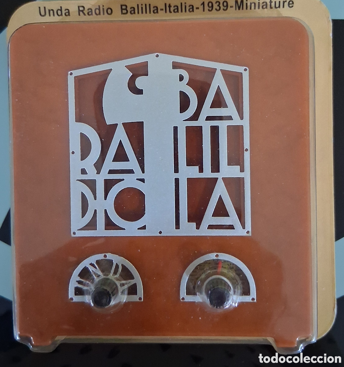 Radios antiguas: Miniatura UNDA RADIO BALILLA-ITALIA 1939