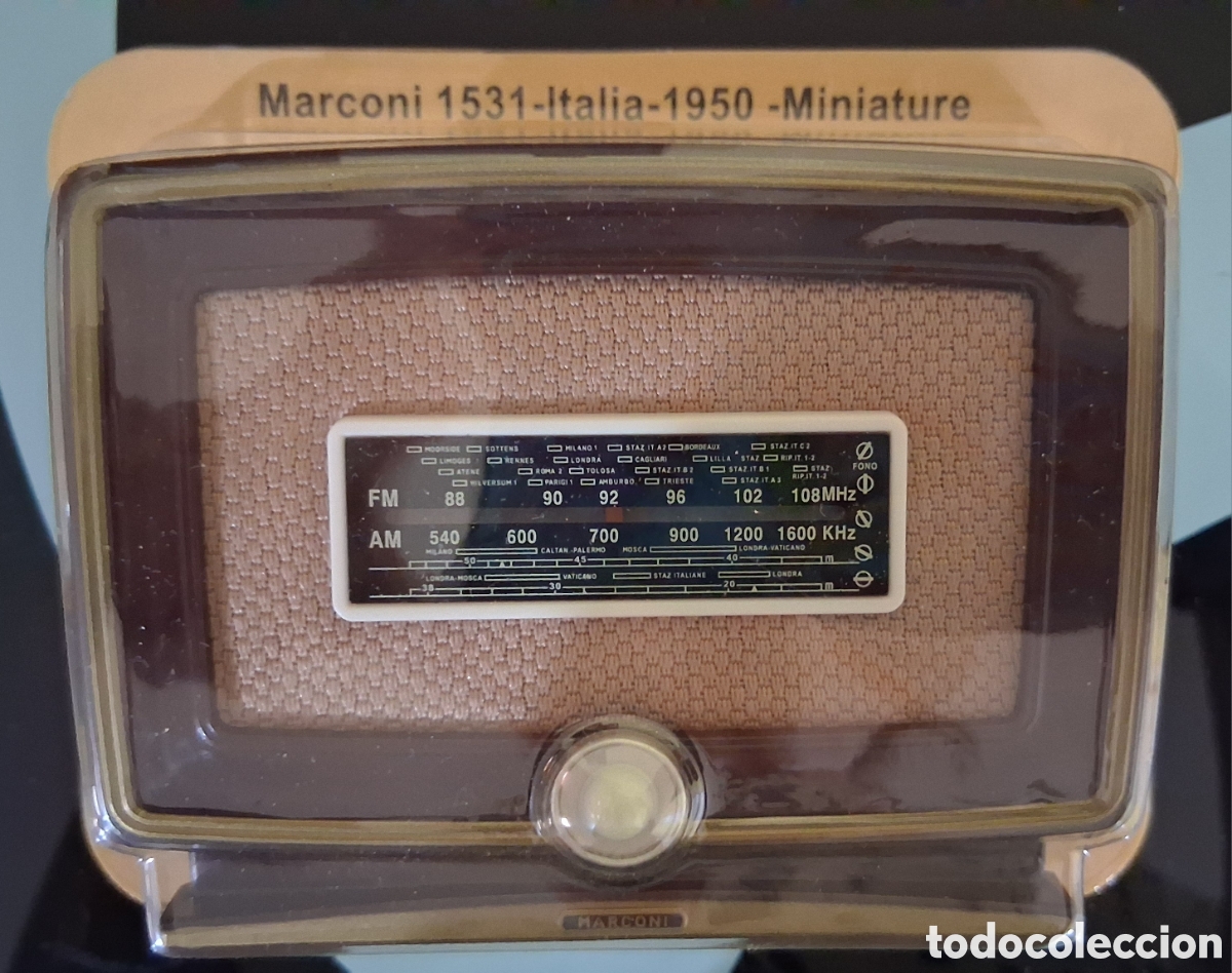 R&aacute;dios antigos: Miniatura de Marconi 1531-Italia 1950