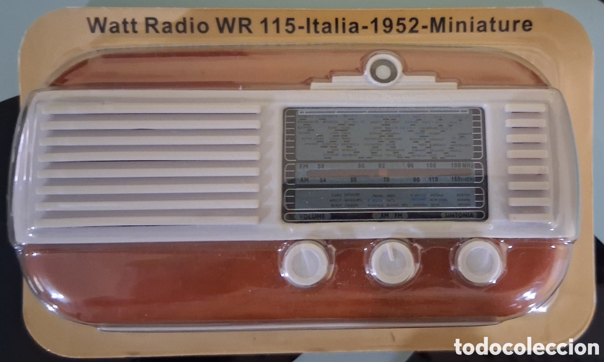 Alte Radios: Miniatura Watt Radio WR 115- Italia 1952