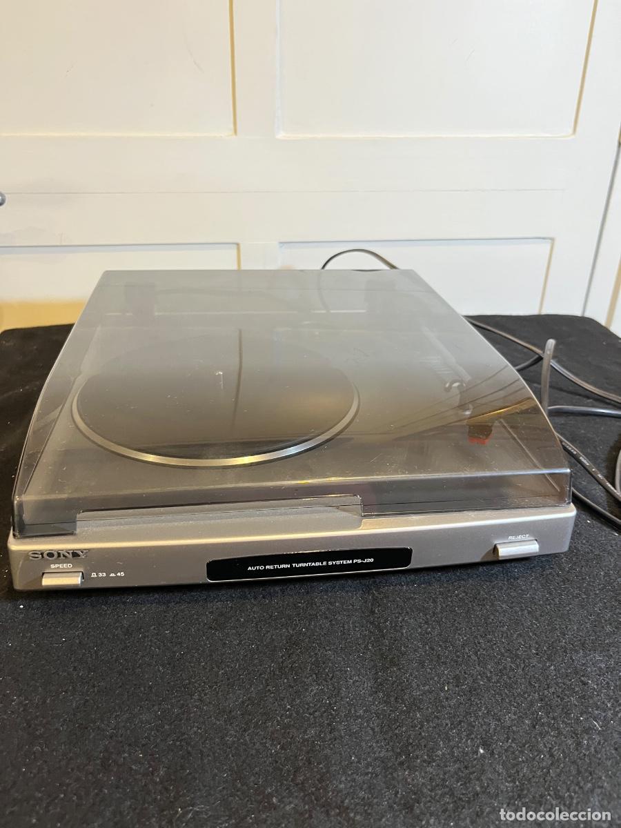 Radios antiguas: Tocadiscos Sony PS-J20 Turntable Fully Automatic Vinyl Record Player Phono Preamp Vintage