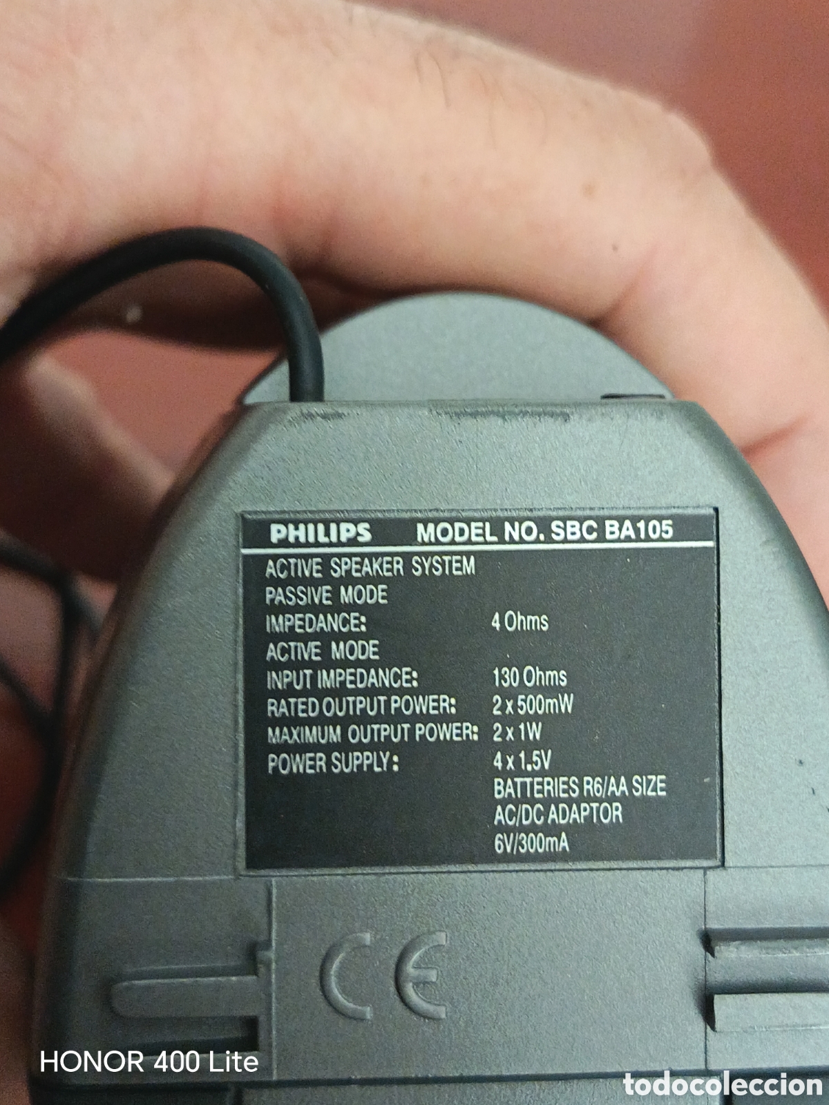 Radios antiguas: Pareja Altavoces Philips Gris - Foto 8