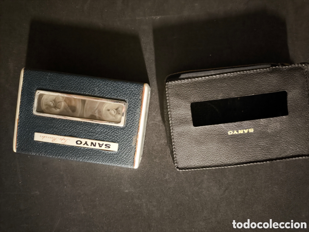 Radios antiguas: Antigua grabadora sanyo MC 1A tape recorder