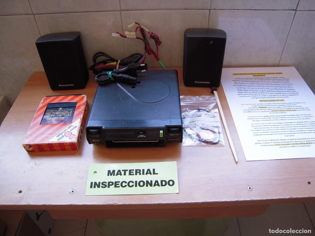 Radios antiguas: MARS Reproductor de cartuchos de 8 pistas Estereo Vintage. Revisado y Funcionando