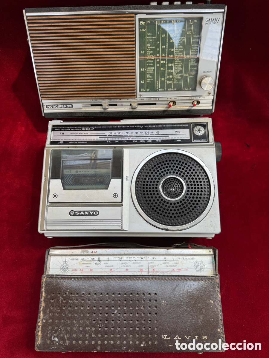 Radios antiguas: Lote de 3 radios de transistores! 2 espa&ntilde;oles y 1 aleman.
