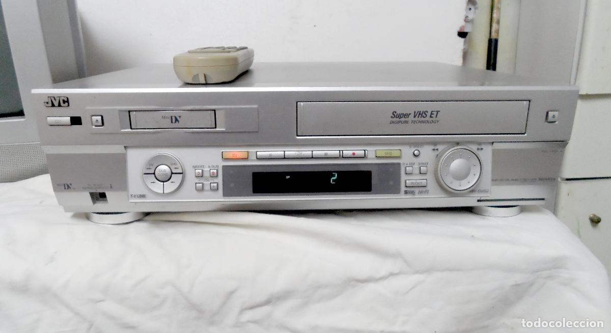 Radios antiguas: VIDEO JVC GRABADOR -REPRODUCTOR VHS - Mini DV. funcionando francine