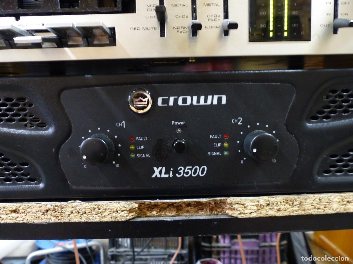 Radios antiguas: amplificador Crown XLi 3500