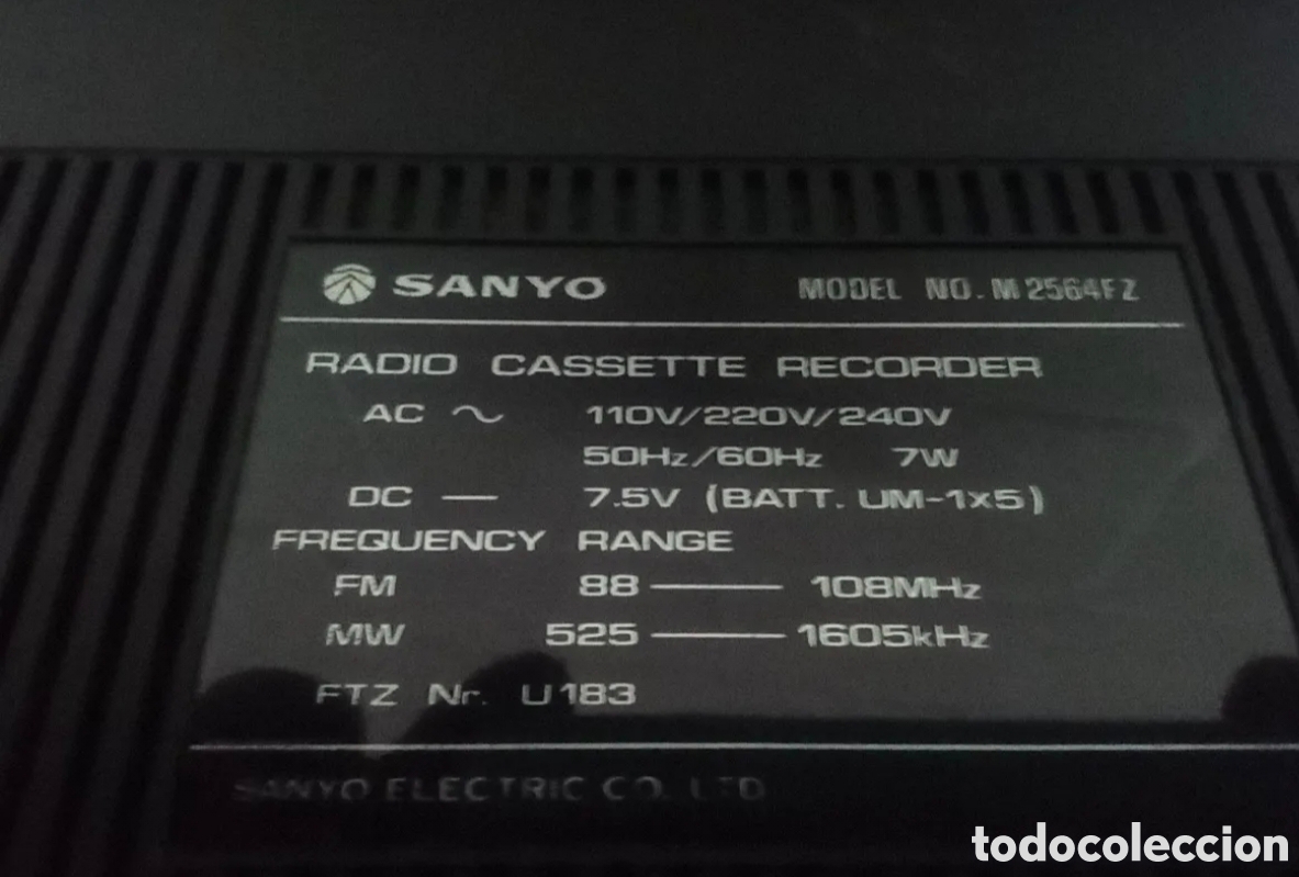 Radios antiguas: Radio cassette sanyo - Foto 4