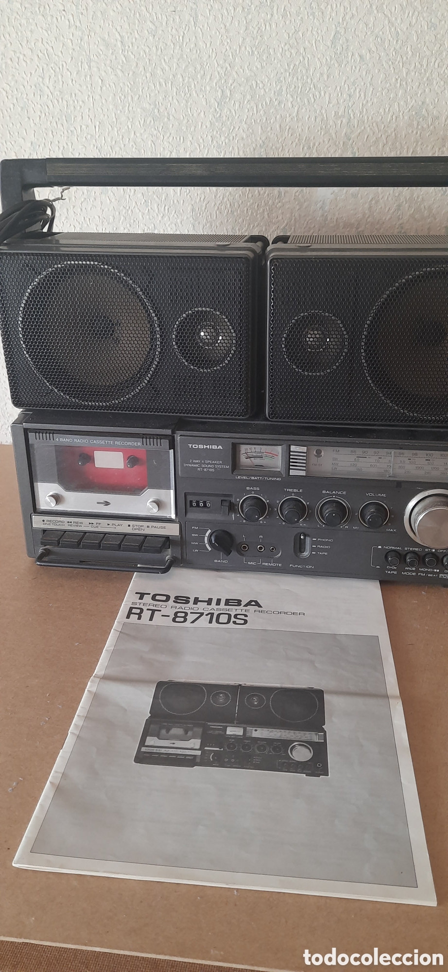 Radios antiguas: TOSHIBA stereo radio cassete recordar RT-8710S