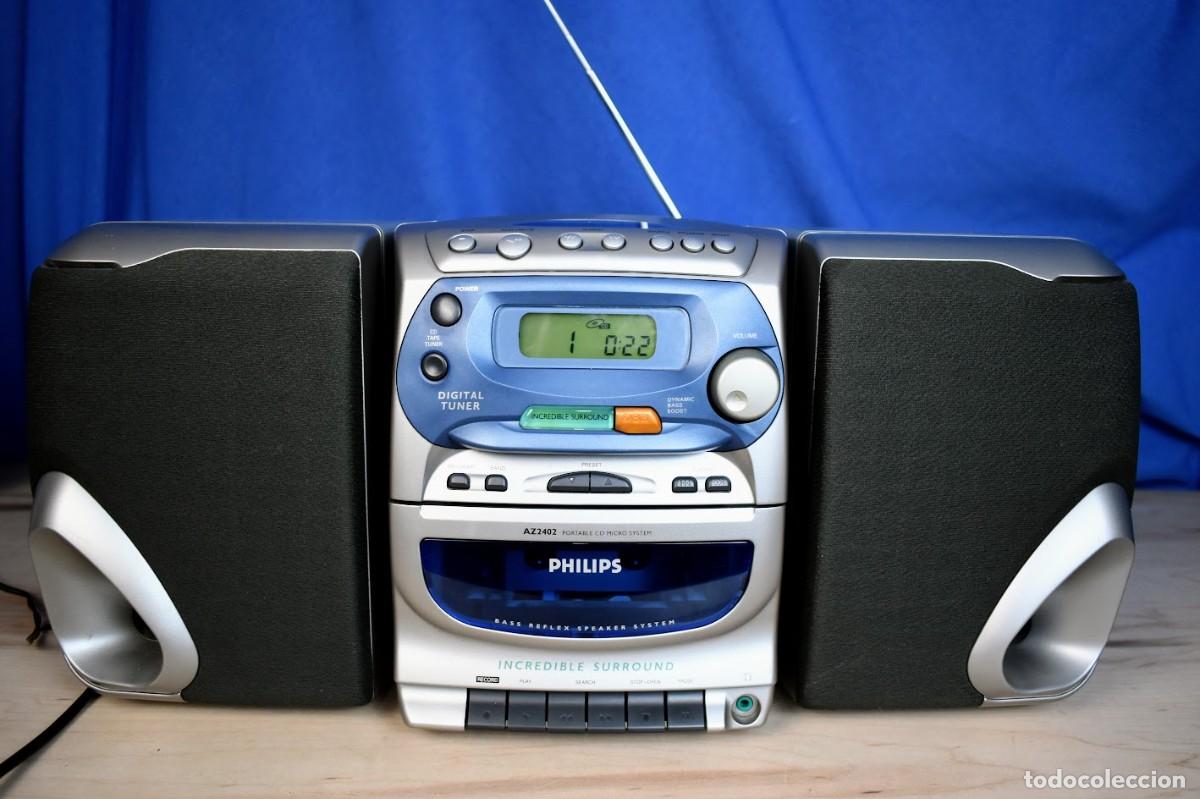 Radios antiguas: Mini cadena Philips AZ2402