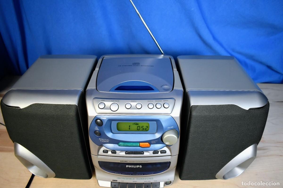 Radios antiguas: Mini cadena Philips AZ2402 - Foto 6