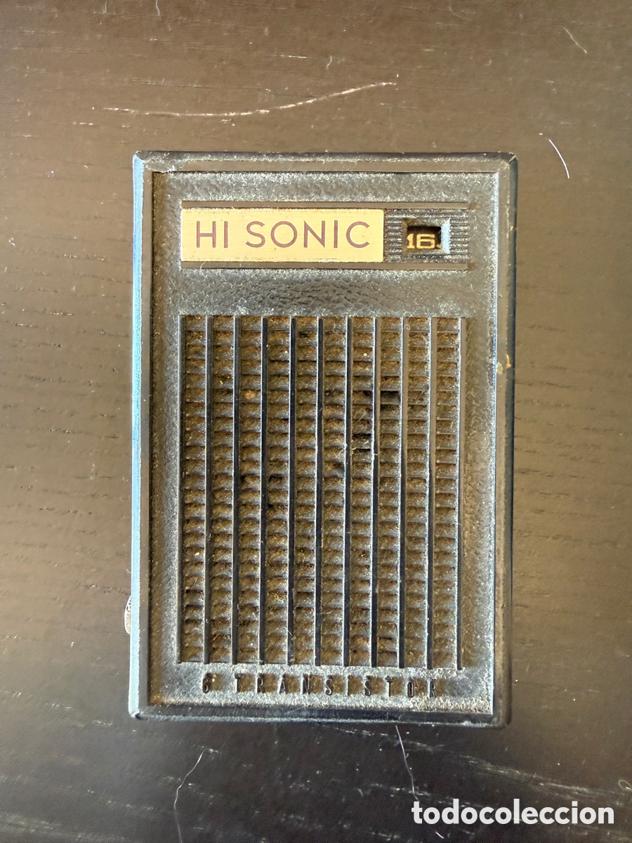 Radios antiguas: Radio transistor vintage Hi Sonic 6 para reparar a&ntilde;os 70 Corea