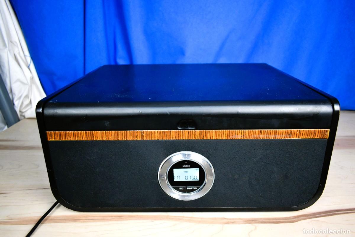 Radios antiguas: Mueble tocadiscos retro &rdquo;Sociedad Espa&ntilde;ola del Gramofono 1905&rdquo; Leer descripci&oacute;n
