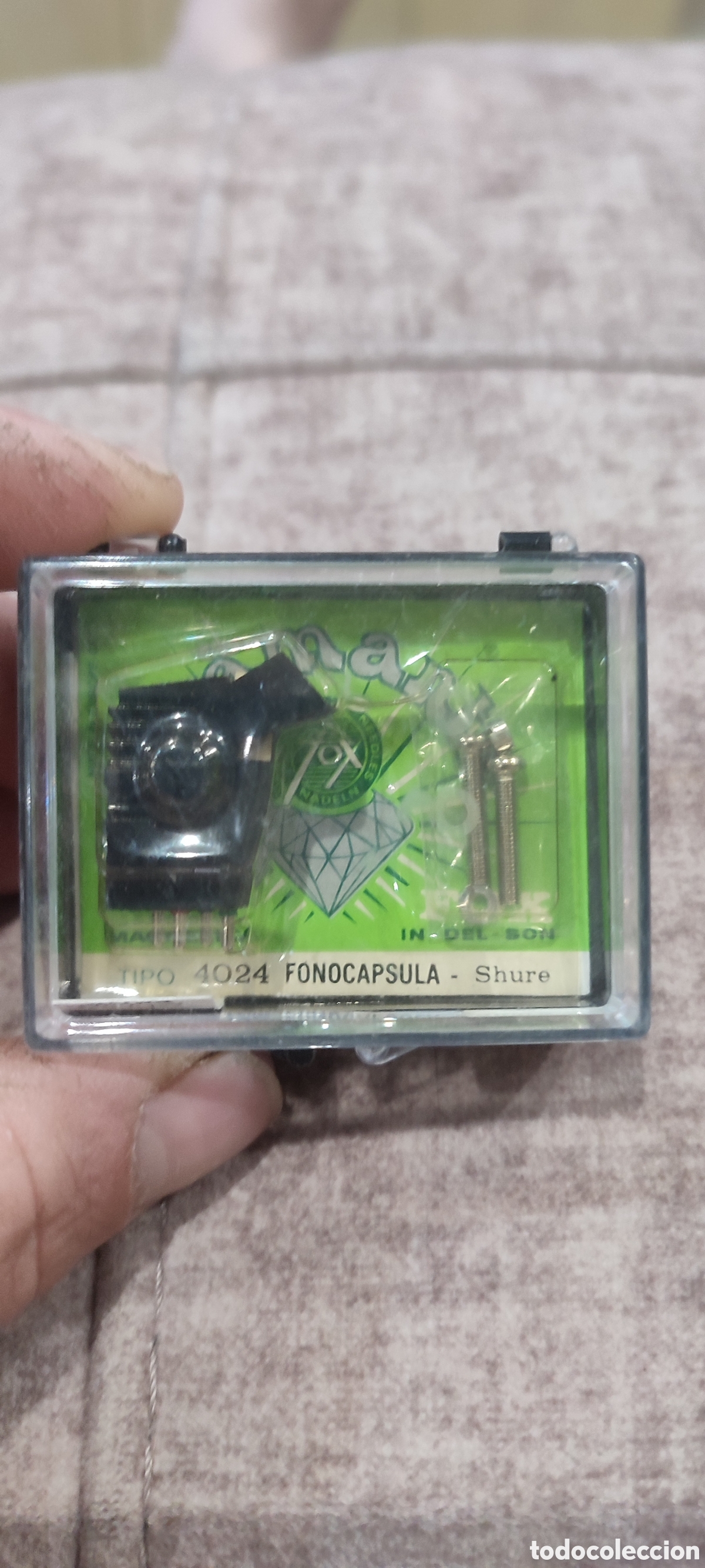 Radios antiguas: Fonocapsula Shure Fox diamante 4024 DST - W nueva de tienda cerrada hace a&ntilde;os. in Del Son