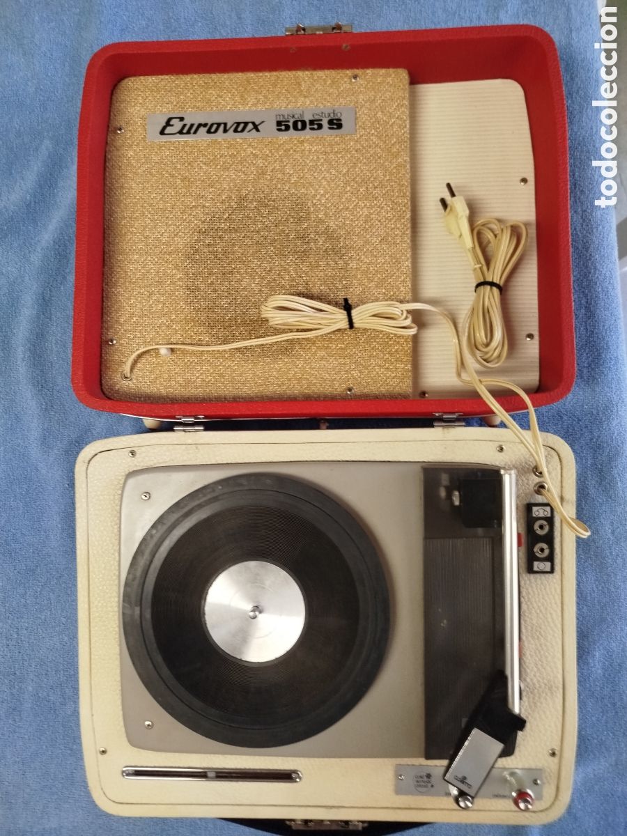 Radios antiguas: Tocadiscos Eurovox 505 S, musical estudio, a&ntilde;os 1960
