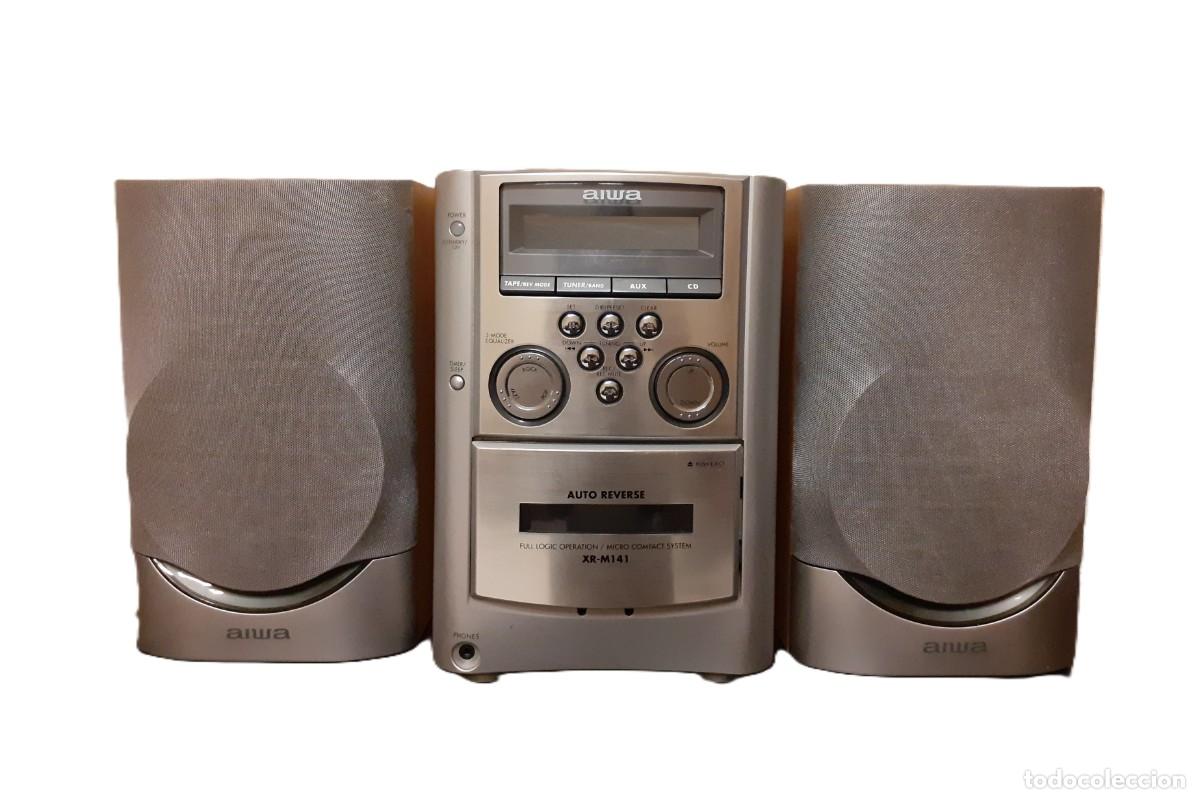 Radios antiguas: Mini cadena Aiwa con CD y cassette autorreverse