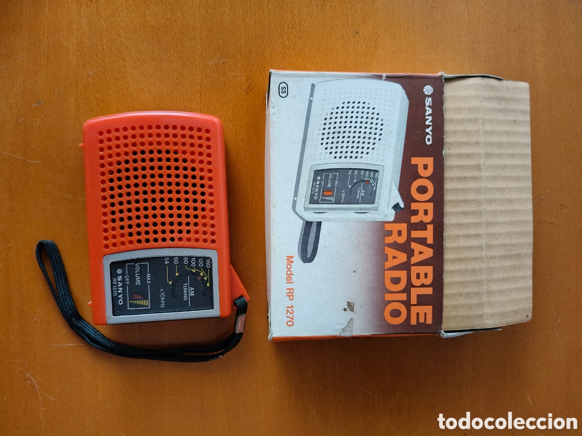 Radios Anciennes: Radio Port&aacute;til Am Sanyo Modelo Rp 1270 Funcionando