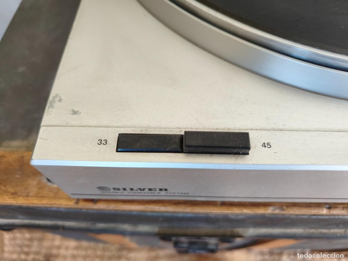 Radios antiguas: Tocadiscos Silver SL 1010. Funciona!!! - Foto 6