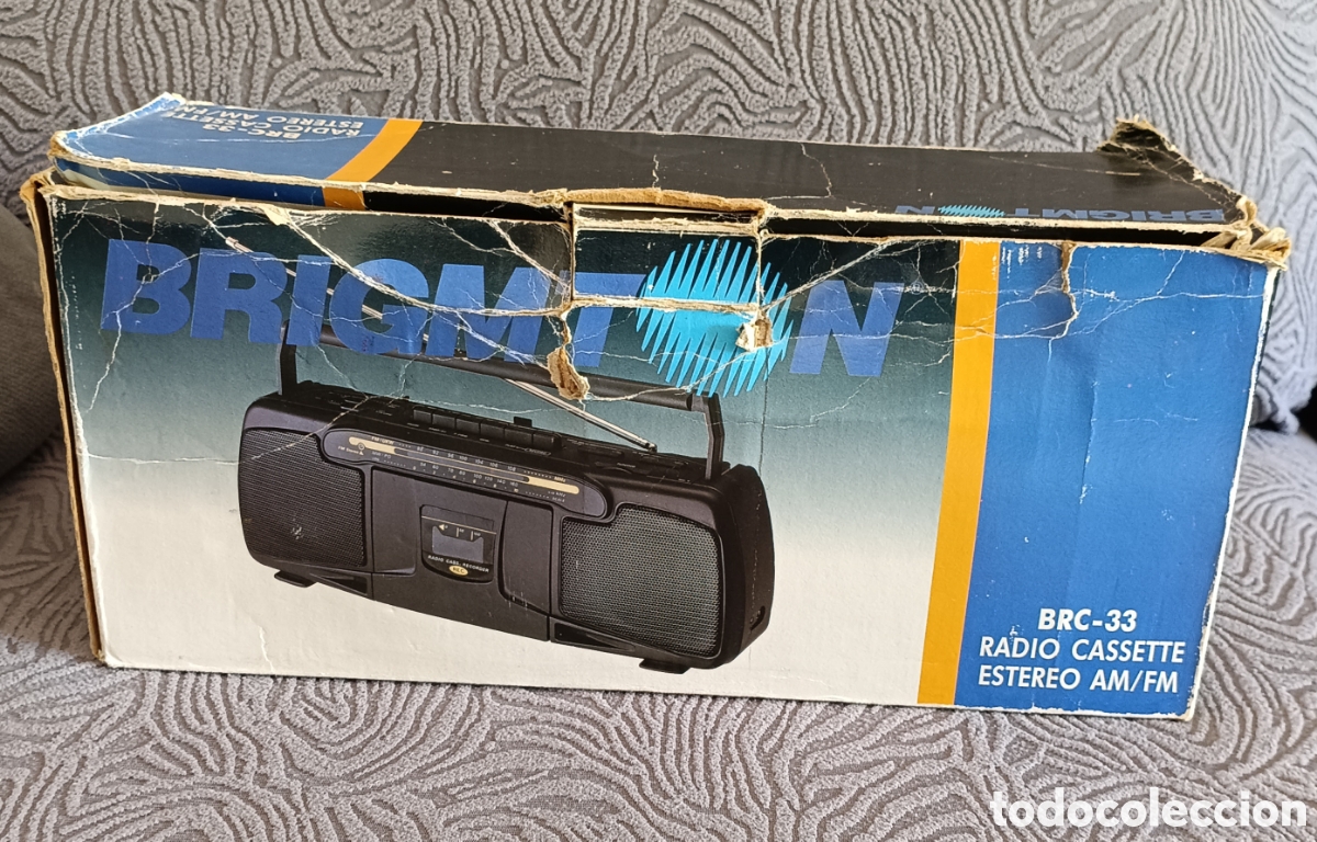 Radios antiguas: Radio Cassette Stereo Brigmton BRC-33 AM/FM