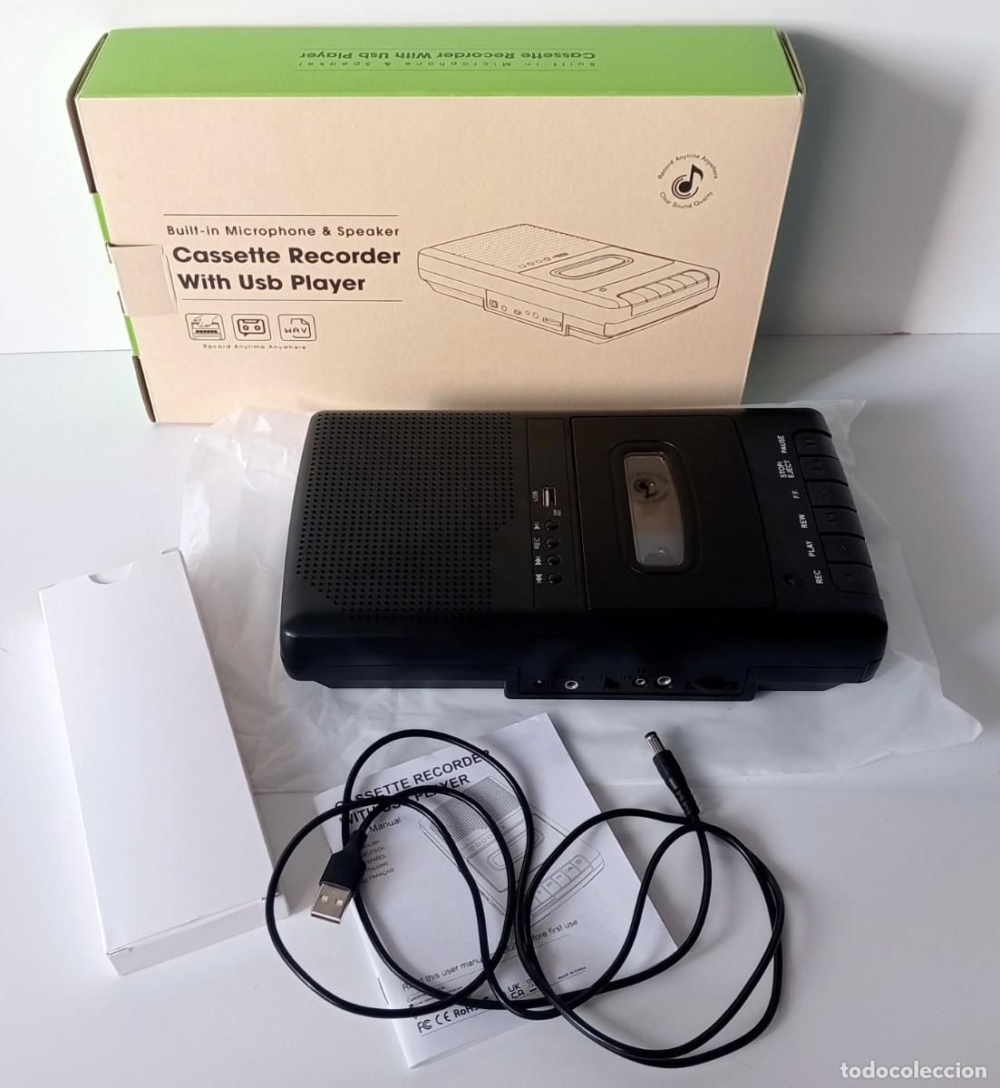 Radios antiguas: RADIO GRABADORA DE CASSETTES CON USB - Foto 4