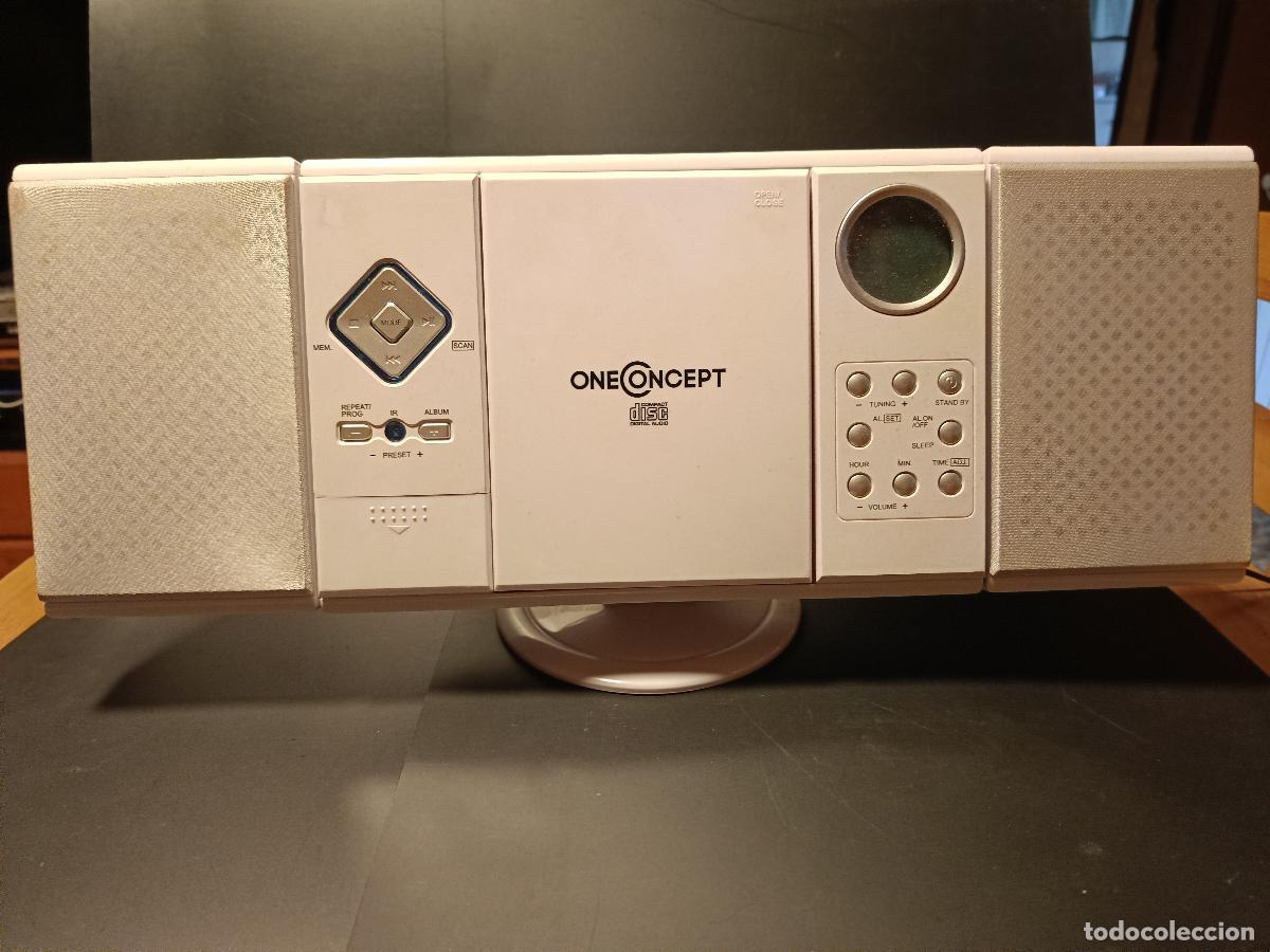 Radios antiguas: REPRODUCTOR CD , MP3 TARJETA USB RADIO RELOJ ONE CONCEPT AUX con mando PEPETO