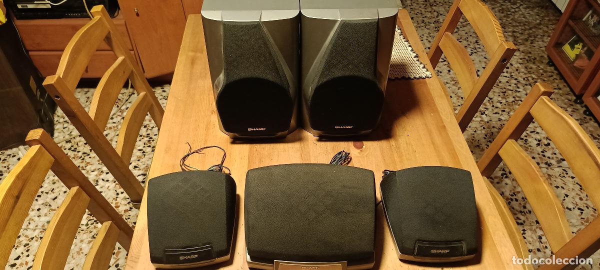 Radios antiguas: JUEGO DE ALTAVOCES HOME CINEMA SHARP 2 GRANDES + 2 +1 PEPETO