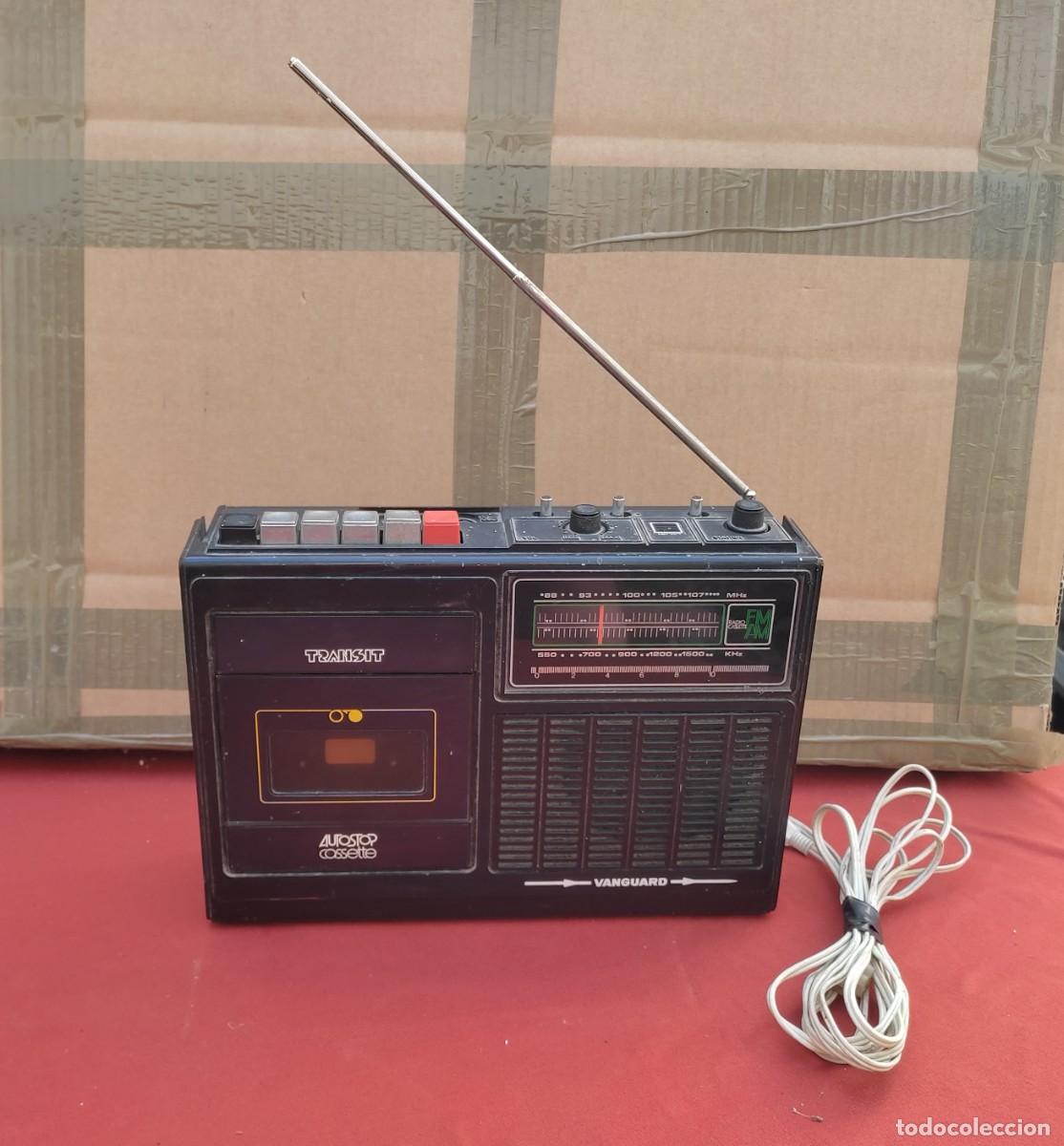 Radio antiche: radio cassette Vanguard Transit - Autostop cassette - no funciona - despiece o decoracion