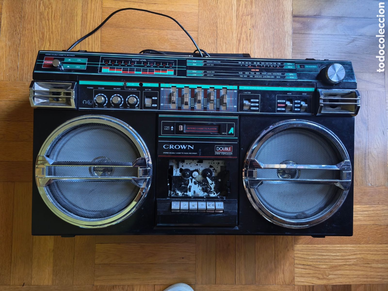 Radios antiguas: CROWN BOOMBOX STEREO RADIO