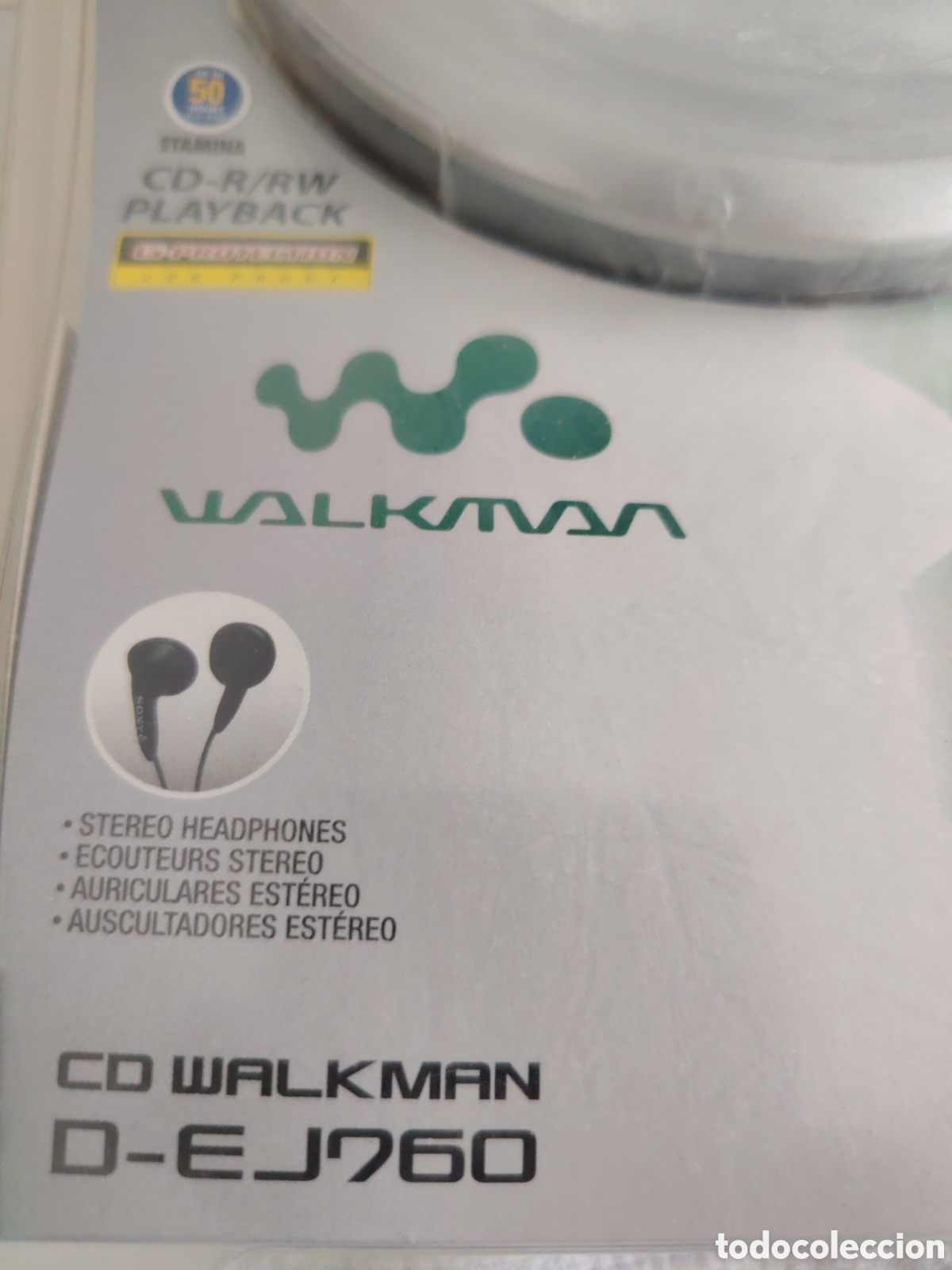 Radios antiguas: WALKMAN CD EJ760 VINTAGE - Foto 3