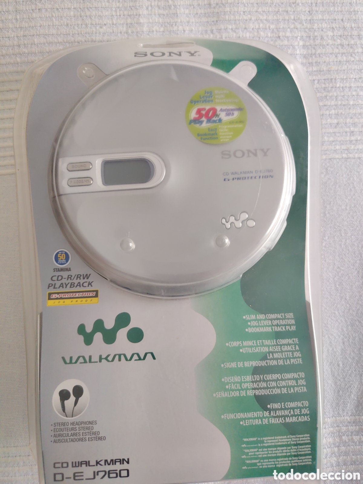 Radios antiguas: WALKMAN CD EJ760 VINTAGE - Foto 6