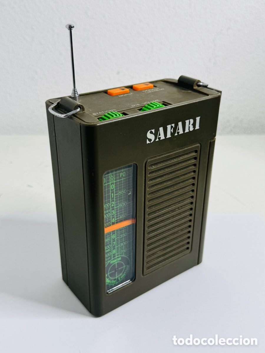 Radios antiguas: Safari Radio Port&aacute;til Retro Vintage 1970s