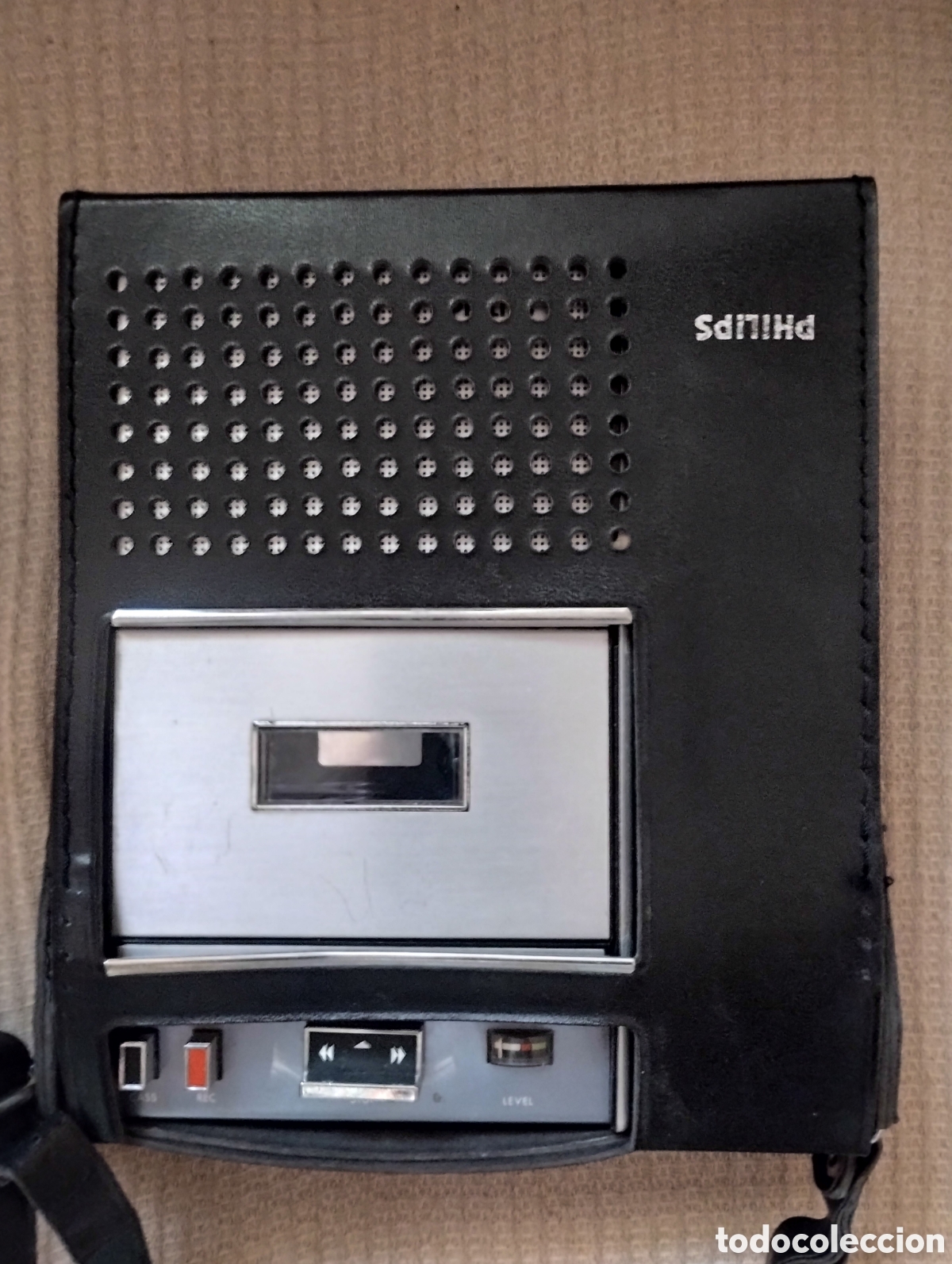 Radios antiguas: ANTIGUA GRABADORA DE CASSETTE PHILIPS A&Ntilde;OS 70